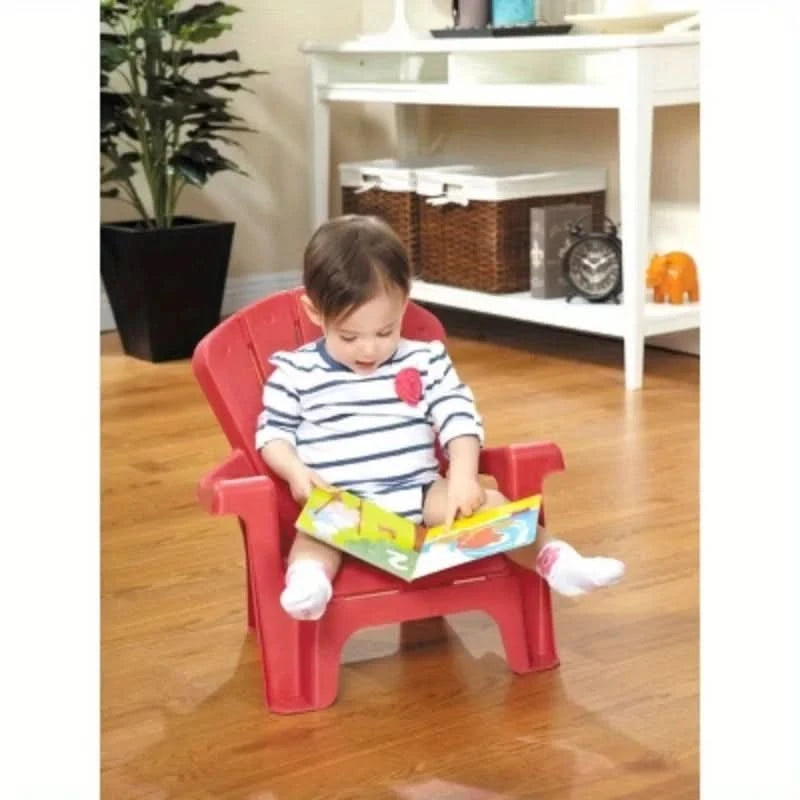 Garden Outdoor Portable Chair - Red Fits snugly against the back, providing support and promoting correct posture