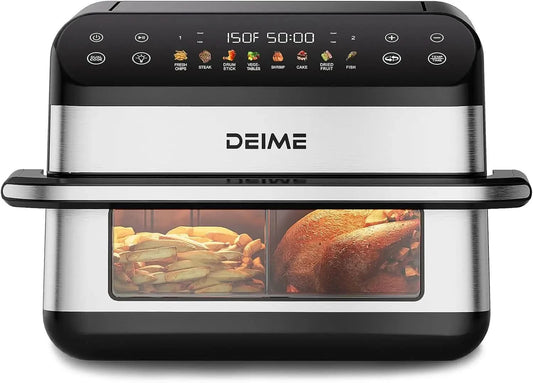 Air Fryer 10.6 QT Oilless 1800W Large Capacity Oven Air Fryers Healthy Cooker with 8 Preset, Large AirFryer for Families Visual - M & M Global