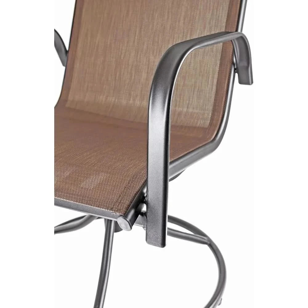 Swivel Outdoor Rocker Chairs with 360° Swivel & Rocking Motion, Weather-Resistant Fabric & Powder-Coated Steel Frame