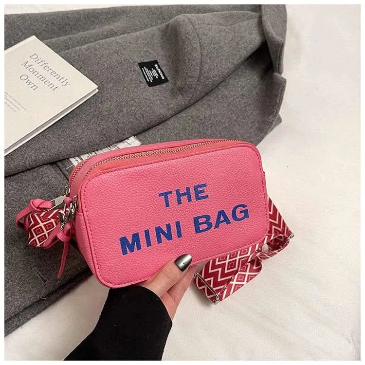 2025 New Small Square Bag Fashion Letter Pattern Chic Hobo Bag Trend PU Women Shoulder Bag Adjustable Strap Satchel Designer Bag - M & M Global