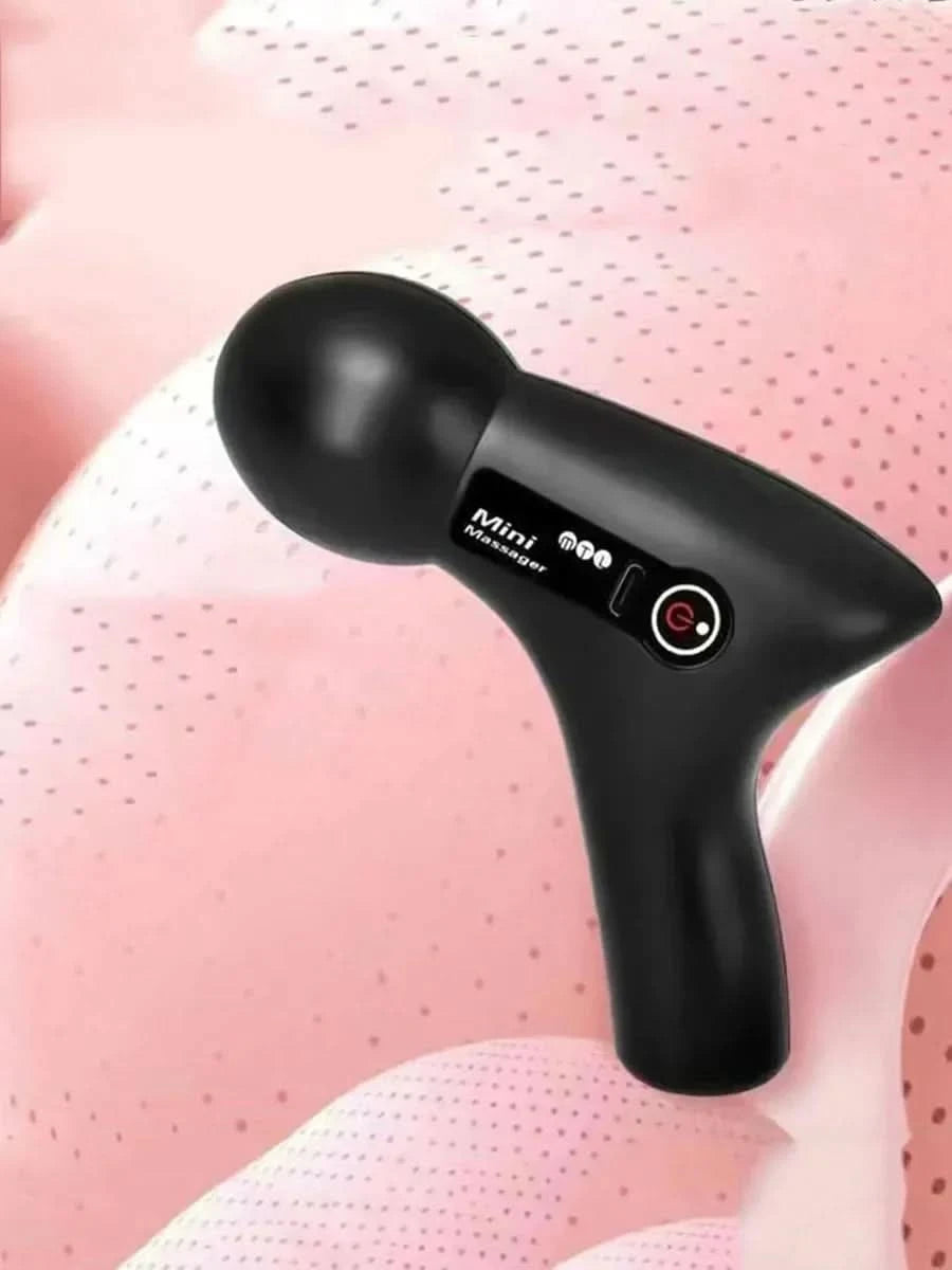 Mini Massage Massage LCD Screen 6 Heads Gun Muscle Massager Portable Electric Fascia Gun for Neck Foot Body Fascia Gun - M & M Global