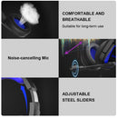 3.5mm Wired Gaming Headset with Microphone, Noise Isolating Over-Ear Design, Volume Control, Compatible with PS4/PC/PlayStation