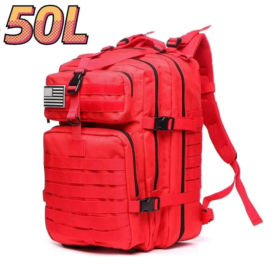 30L/50L 1000D Nylon Waterproof Trekking Fishing Hunting Bag Backpack Outdoor Rucksacks Tactical Sports Camping Hiking - M & M Global
