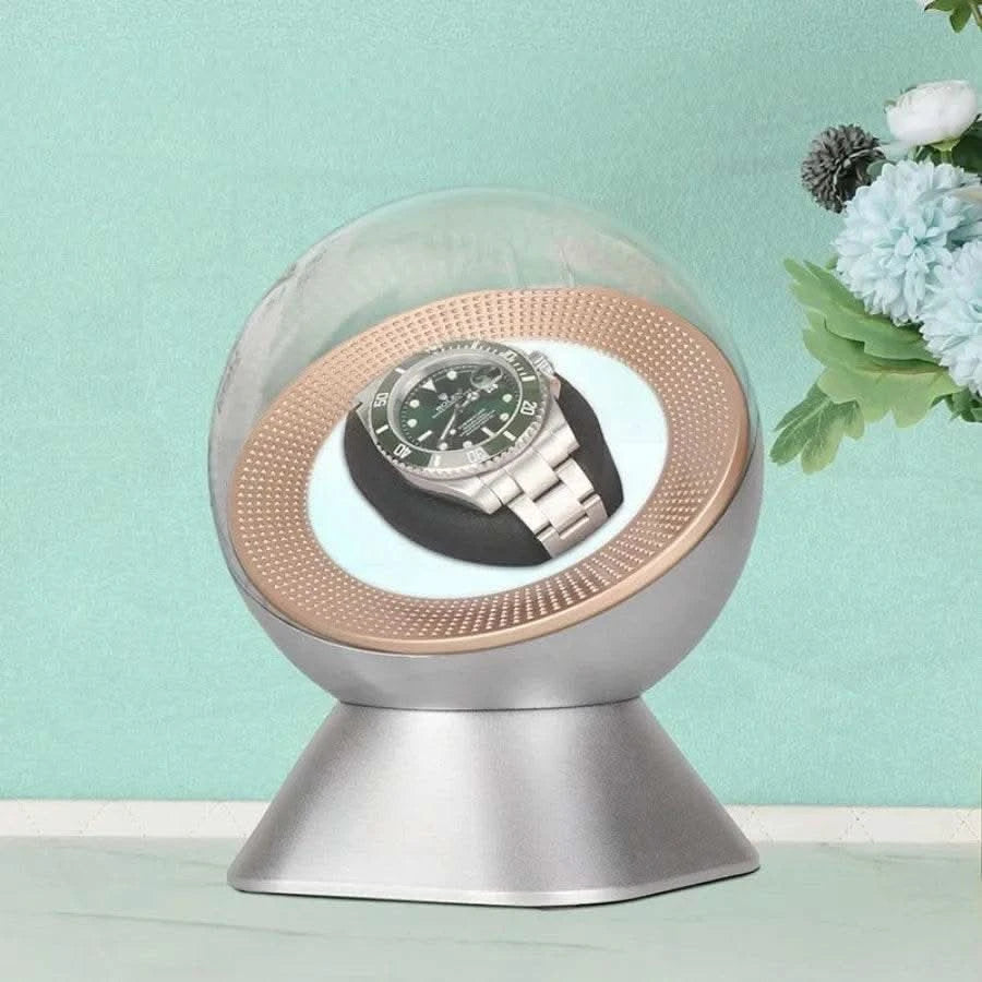 Automatic Watch Winder For Rolex Mechanical Watch Shaker Single Watch Box Rotator Super Quiet Motor Watch Winder Box Display Bo - M & M Global