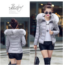 2025 Artificial raccoon fur collar winter jacket women Winter And Autumn Wear High Quality Parkas Outwear Women Coats