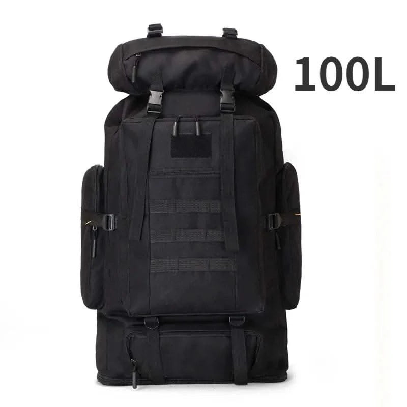 80L/100L Mountaineering Bag Climb Bag Tactical Backpacks Large Backpack Outdoors Hiking Camping Travel Bags - M & M Global