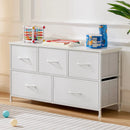 JHK Wardrobes For Bedroom With 5/7/10 White Lover Fabric Drawers Chest Wardrobe Closet For Storage Cabinet Bedroom Of Furniture