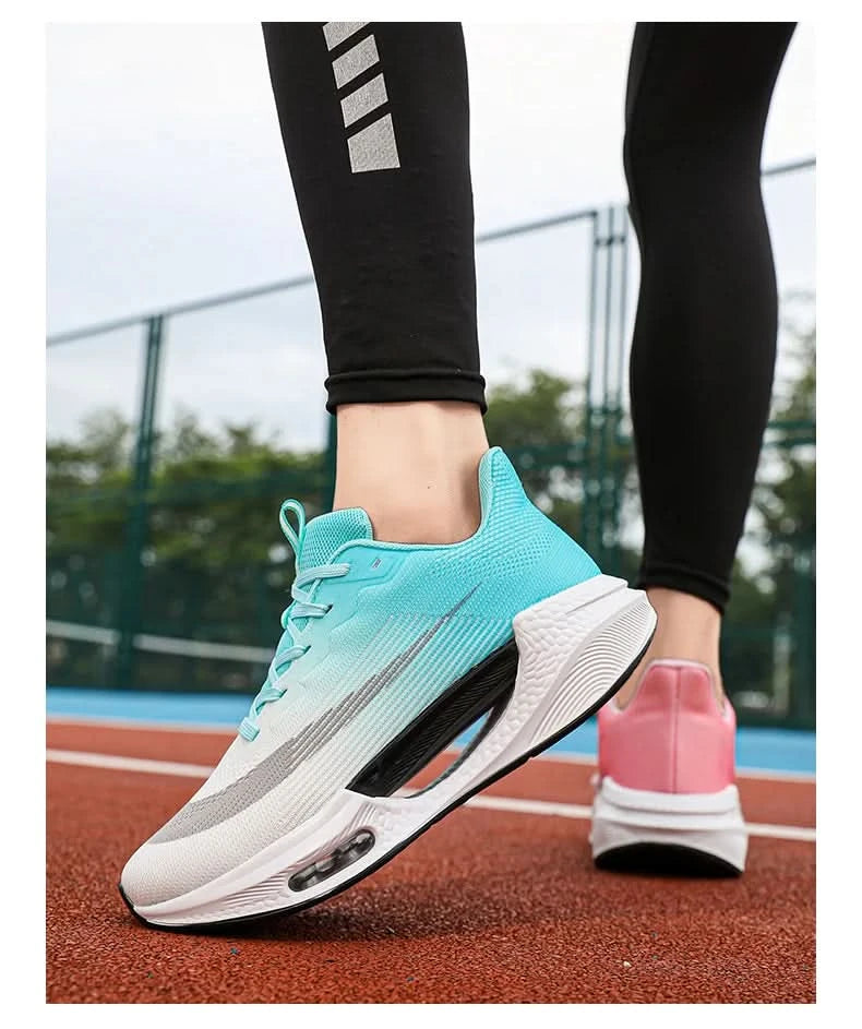 Men Running Sneaker Air Cushion Marathon Running Shoes Breathable Runner Trainers Women Platform Sports Shoes Speciality Sneaker - M & M Global
