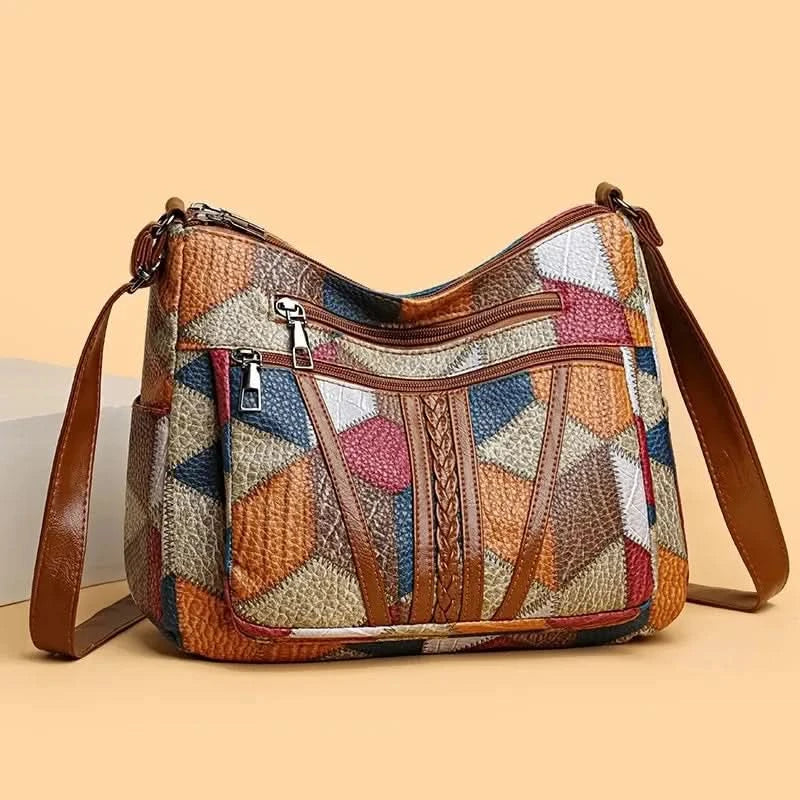 Women's Elegant Vintage Crossbody Bag Trendy HandBag Fashion Multi-pockets Shoulder Bag All-match Retro Crossbody Bag for Daily - M & M Global