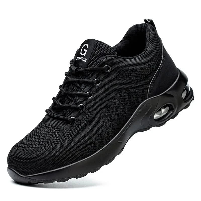 Safety shoes for men and women, breathable work sports shoes, steel toe shoes, puncture resistant safety protection shoes