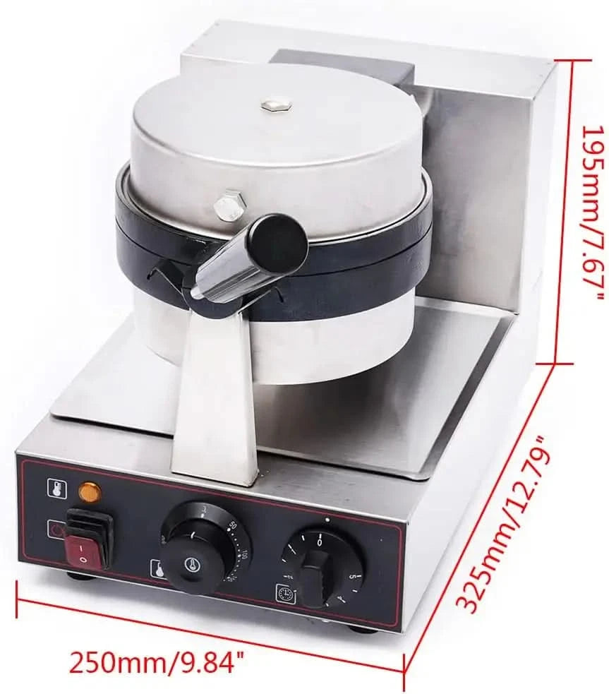 Burger Waffle Maker,110V Panini Press Machine,Time & Temp Control Burger Waffle Machine for Breakfast,Home Use Burger Making Mac - M & M Global
