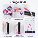 Pilates Elastic Yoga Strap Band Mat Strap Elastic Tape for Fitness 2 in 1 Yoga Equipment Adjustable Yoga Mat Strap YJS01