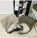Casual Canvas Messenger Bag Versatile Flip Large Capacity Shoulder Book Bag For Student Adjustable Crossbody Bag For Men Women - M & M Global