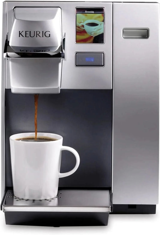 K155 Office Pro Single Cup Commercial K-Cup Pod Coffee Maker, Silver - M & M Global