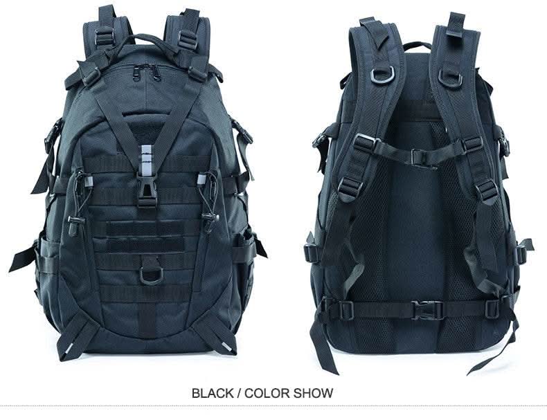 40L Tactical Backpack for Men Camping Hiking Backpacks Reflective Outdoor Travel Bags Survival Molle Climbing Rucksack Bag - M & M Global