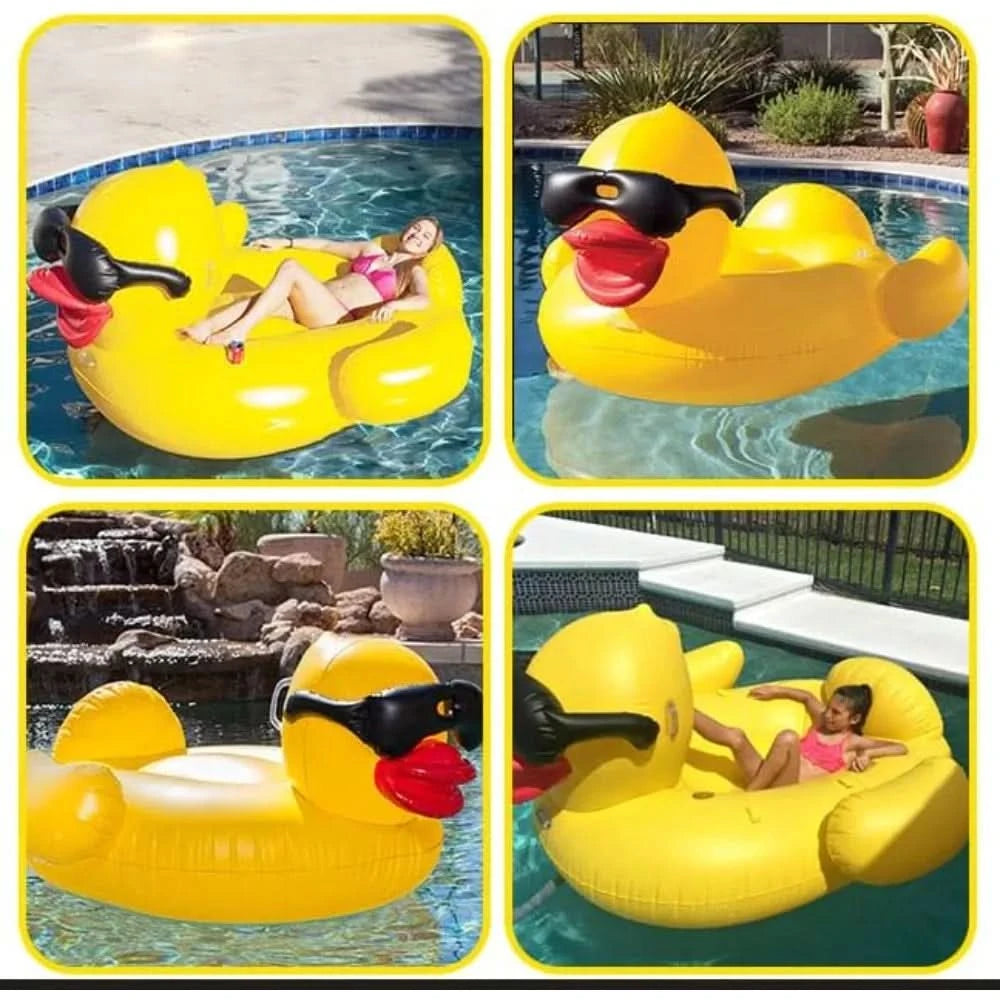 Inflatable Pool Floats,Giant Inflatable Duck, Animal Pool Floats,Lake Tubes,Beach Swimming Rings,Large Water Lounge Chair