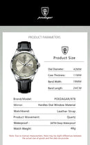POEDAGAR Top Luxury Watch For Men Military Waterproof Luminous Date Week Man Wristwatch Leather Men's Quartz Watches Sport Reloj - M & M Global