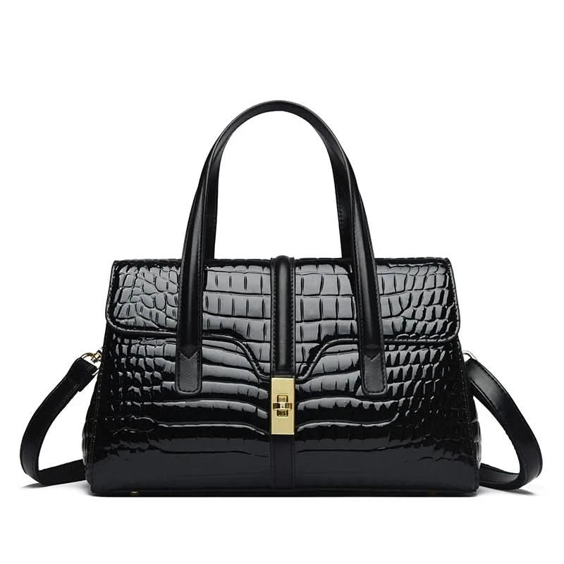 Luxury Shoulder Tote Bag Alligator Patent Leather Hand Bags for Women 2025 Designer Daily commuting Handbags HIgh Quality Sac - M & M Global