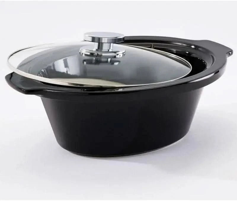 Slow Cooker 5.5 Litre Slow Cooker, Black, 142110 - M & M Global