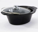 Slow Cooker 5.5 Litre Slow Cooker, Black, 142110 - M & M Global