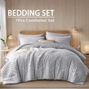 7-Piece Floral Quilt Set – Soft & Comfortable Bedding for All Seasons, Elegant Cut Flower Design, Home Décor, Ideal Gift for Any Occasion
