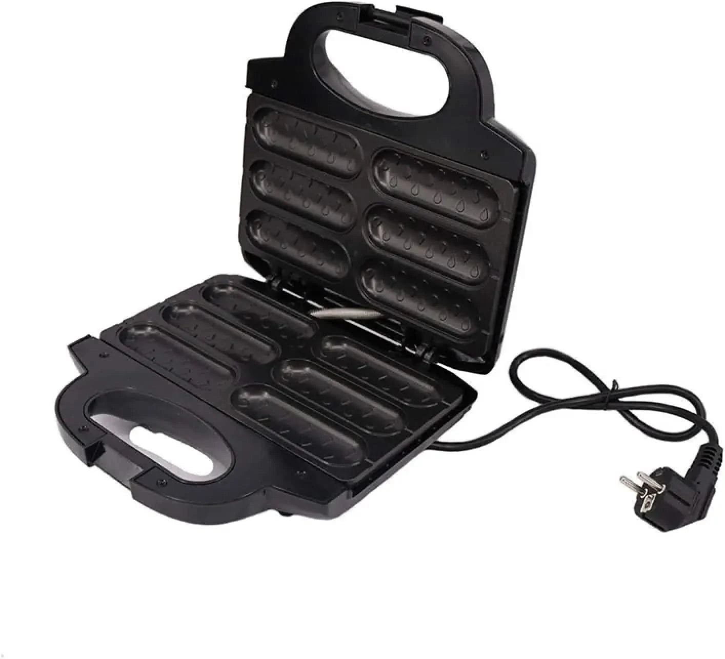 Electric Hot Dog Waffle Maker Non-Stick Coating Waffle Sausage Roasting Machine Breakfast Barbecue with EU Plug - M & M Global