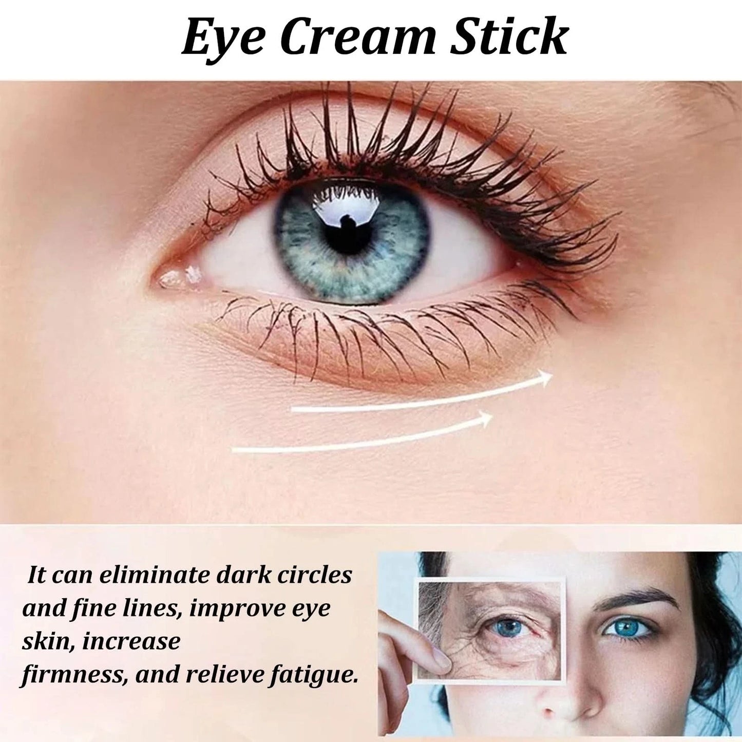 Snail Eye Cream Stick Collagen Fade Fine Lines Wrinkle Lightening Dark Circles Firming Eye Bags Puffiness Moisturizing Eye Cream - M & M Global
