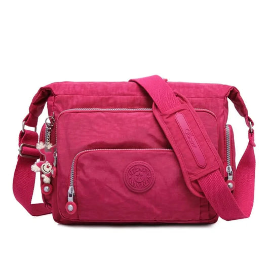 High Quality A4 Men Women Shoulder Messenger Bag Cross Body Large Capacity Purse Waterproof Lightweight Blue Purple Red M1304 - M & M Global
