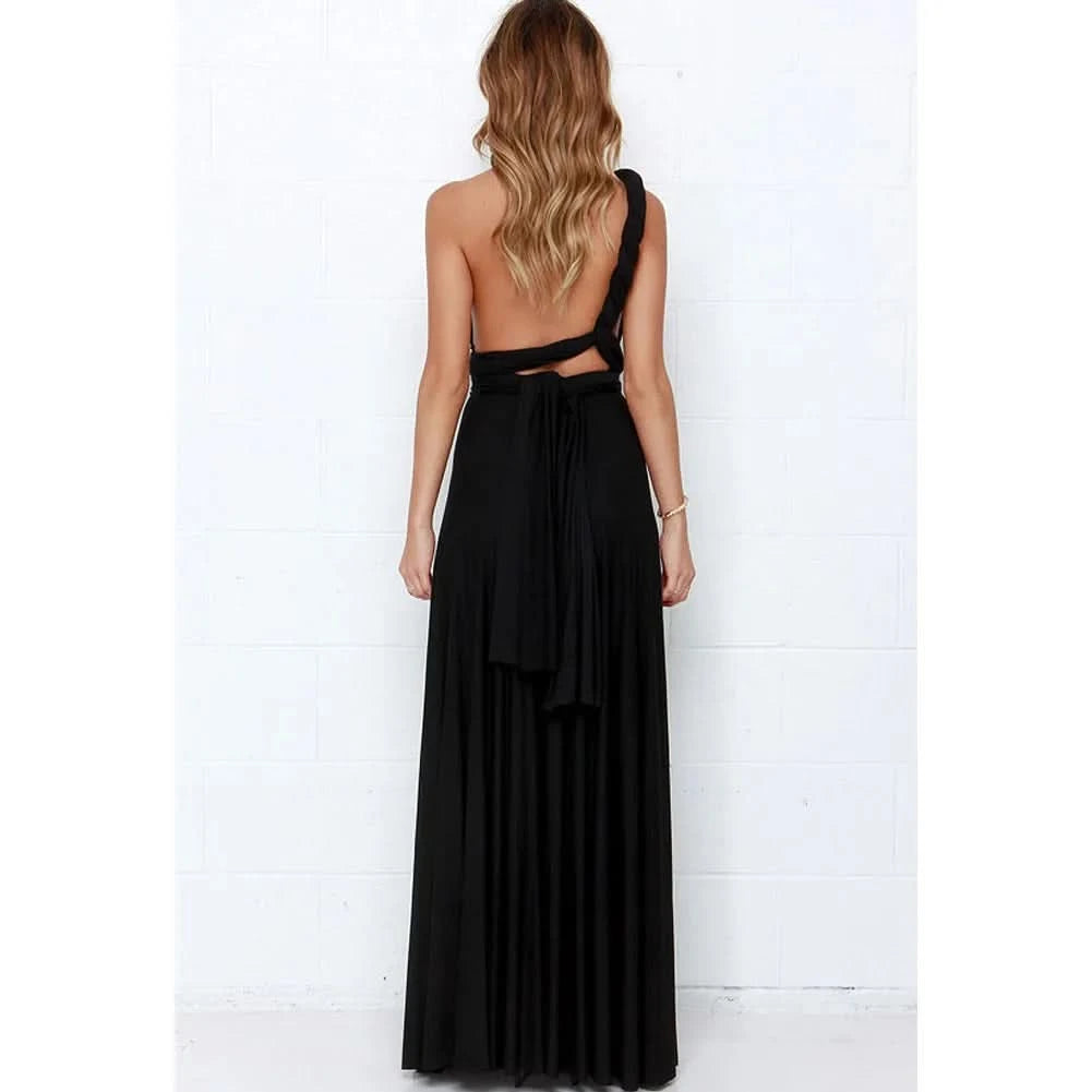 Sexy Women Multiway Wrap Convertible Boho Maxi Club Red Dress Bandage Long Dress Party Bridesmaids Infinity Robe Longue Femme - M & M Global