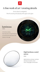 OLEVS Women's Watches 2858L Trend Fashion Original Quartz Watch for Lady Waterproof Luminous Date Stainless Steel Chronograph