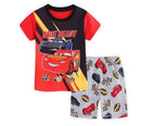 Summer Children Pajamas Set Short Sleeve T Shirt Shorts car Pyjamas Kids Boy Girls Pijamas lightning mcqueen Cartoon Sleepwear - M & M Global