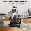 12 Cup Commercial Coffee Brewer with 4 Warmers & 4 Glass Decanter,Pour Over Drip Coffee Maker with Stainless Steel Housing and 3 - M & M Global