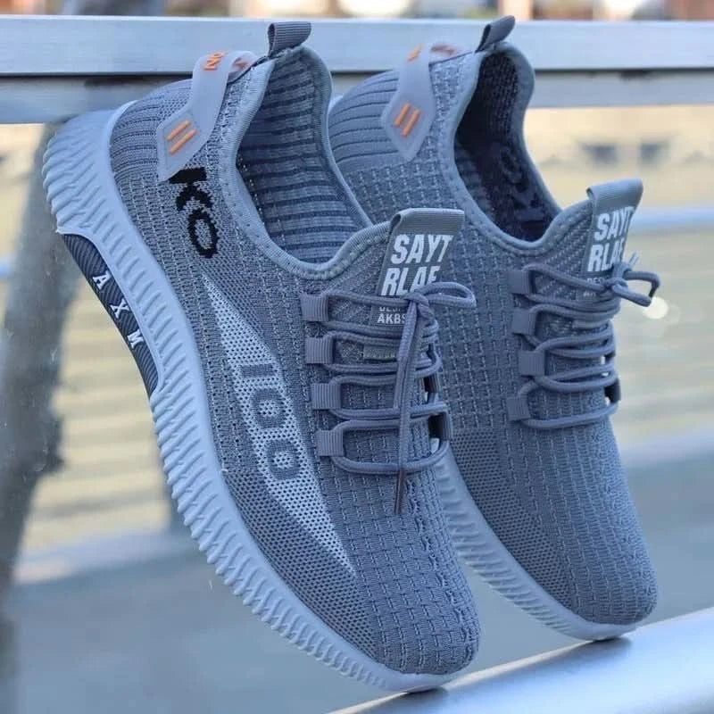 Net shoes a slip-on men's sports shoes net shoes breathable lazy shoes light soft sole casual shoes men's shoes 2024new - M & M Global