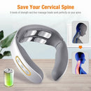 Electric Neck Shoulder Pulse Massager Kneading 4 Head TENS Magnetic Pulse Heating Cervical Vertebra Relax Pain Relief Massage - M & M Global
