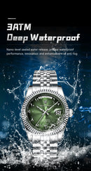 POEDAGAR Fashion High Quality Men Clock Waterproof Date Week Watch For Man Stainless Steel Luxury Quartz Men's Watches Reloj+Box