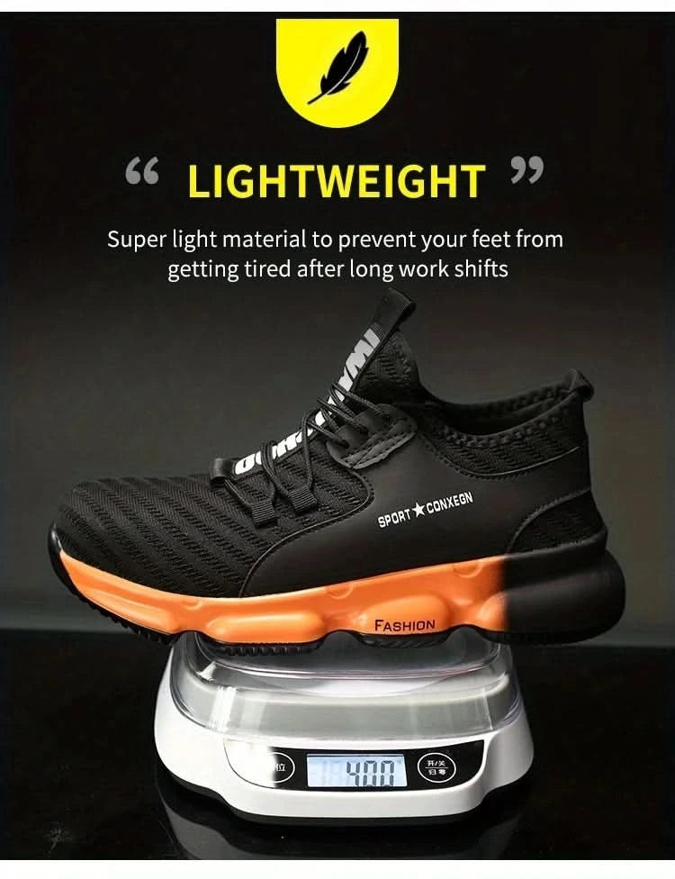 Anti-smash, anti-puncture, breathable, fashionable and comfortable safety shoes