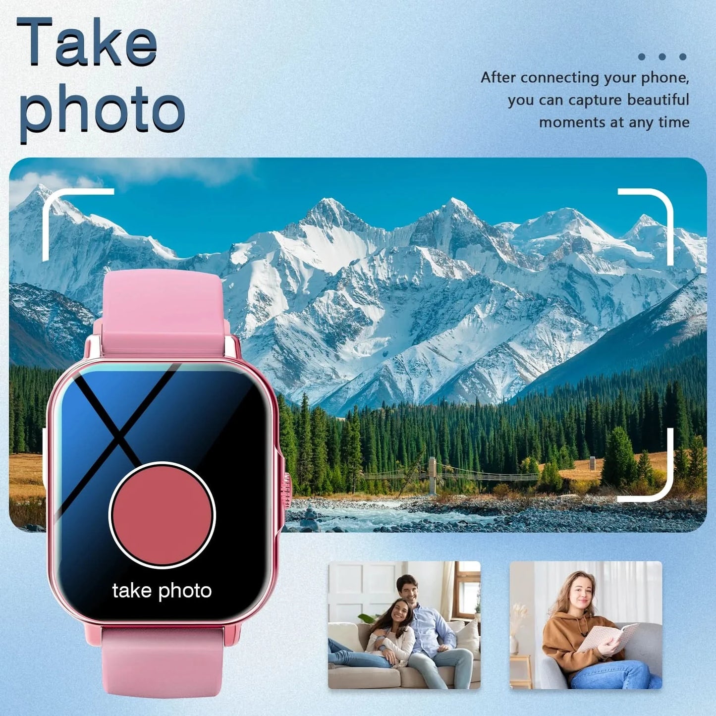 Smart watch, multiple sports modes, message reminders, various APP reminders, custom wallpapers, suitable for men and women