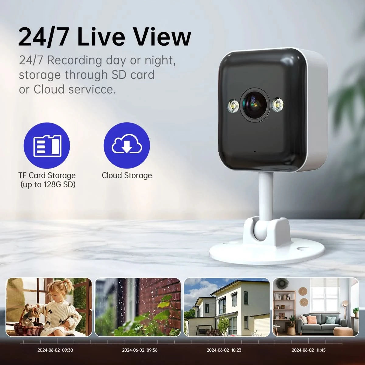 JOOAN 1080P WiFi Camera Smart Home Outdoor Wireless IP Surveillance Camera Security Baby Monitor CCTV Audio Video Surveillance - M & M Global