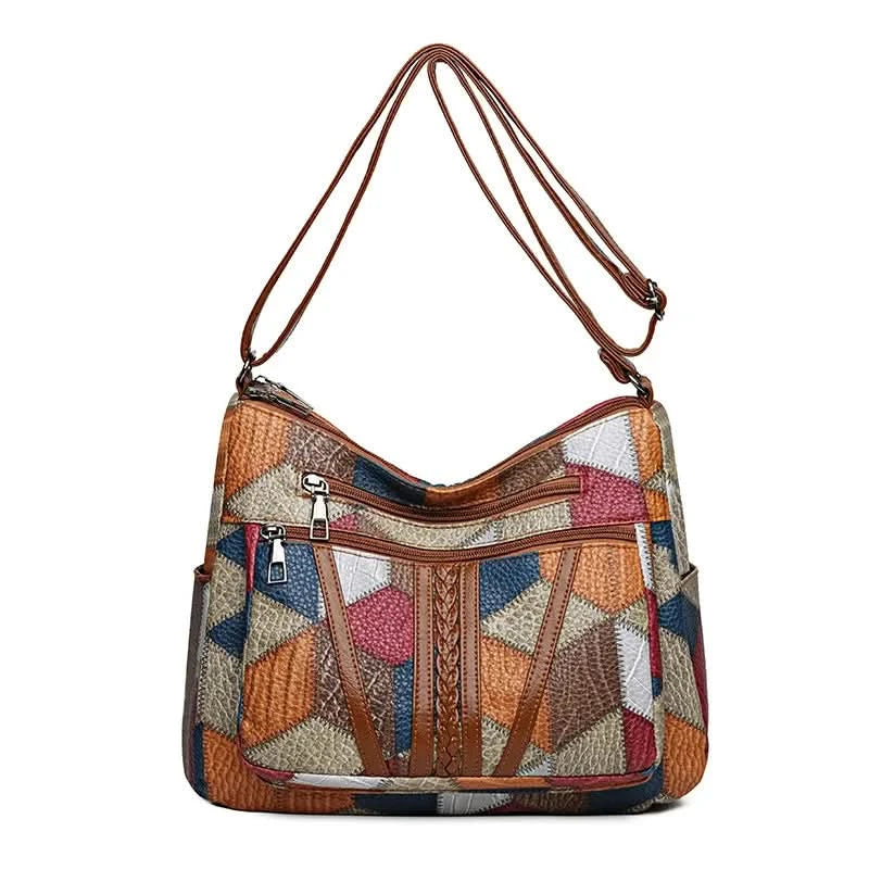 Women's Elegant Vintage Crossbody Bag Trendy HandBag Fashion Multi-pockets Shoulder Bag All-match Retro Crossbody Bag for Daily - M & M Global