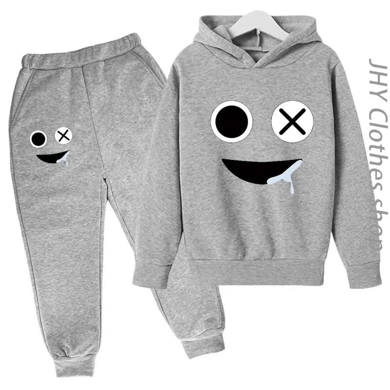 Children Set Boys Girls Kids rain Clothing  Sweatshirt 3-12 Years Toddler Printing Spring Sports game Leisure Time Hoodies - M & M Global