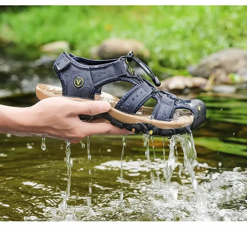 Outdoor Wading Summer Sandals For Men Anti Slip Cool Casual Shoes With Arch Support Plus Size 38-48 Beach Sandalias - M & M Global