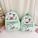 Sanrio Kuromi Hello Kitty My Melody Cinnamoroll Cartoon Backpack Cute Pompom Purin Pochacco School Bag For Adults Kids Sac A Dos - M & M Global