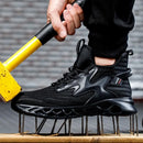 Breathable Steel Toe Boots with Met Guard Puncture Guard Lightweight Sneakers Anti-smash Industrial Safety Shoes Wear-resisting