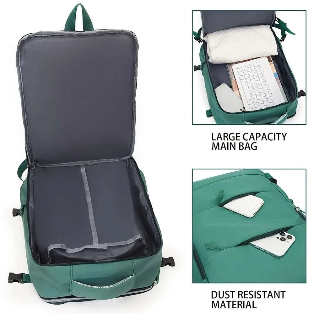 Couples Leisure Lightweight Backpack Travel Backpack Female New Backpack Student Schoolbag Large Capacity Travel Commuter Luggag - M & M Global