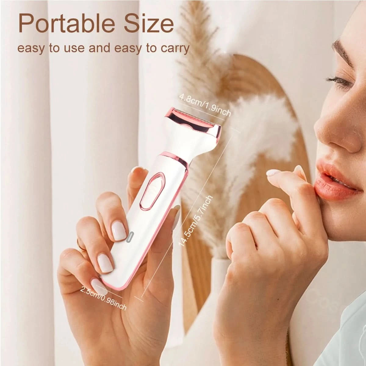 Women Electric Shavers Razors on Leg Armpit, Epilator Nose Hair Remover Facial Body Bikini Eyebrow Beard Mustache Women Trimmer - M & M Global