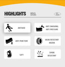 Two layer cowhide high top anti-smash anti-puncture breathable fashion labour insurance shoes