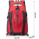 Waterproof Backpack Hiking Backpack Lightweight Travel Mountaineering Backpack High-Capacity Bags Climbing Rucksack Backpack - M & M Global