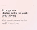 Women's 2-in-1 Dual-Head Electric Razor Painless Bikini Trimmer Wet/Dry Use Detachable Head for Ladies Pubic Hair Shaver