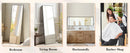 JHK 64"x21" Full Body Wall Mirror Standing Hanging or Leaning Wall-Mounted Mirrors with Stand Aluminum Alloy Frame Living Room