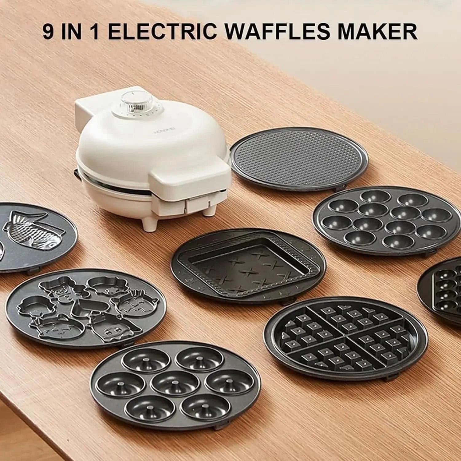 9 In 1 Beach Breakfast Sandwich Maker, Steel Nonstick Panini Press Sandwich Maker with automatic temperature control, 0-15min Au - M & M Global